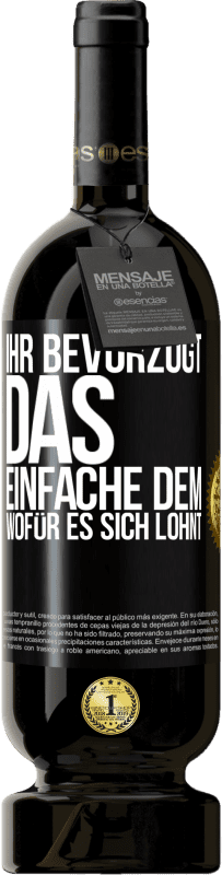 49,95 € | Rotwein Premium Ausgabe MBS® Reserve Ihr bevorzugt das Einfache dem, wofür es sich lohnt Schwarzes Etikett. Anpassbares Etikett Reserve 12 Monate Ernte 2015 Tempranillo