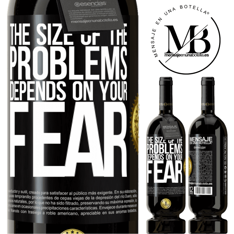 29,95 € Free Shipping | Red Wine Premium Edition MBS® Reserva The size of the problems depends on your fear Black Label. Customizable label Reserva 12 Months Harvest 2014 Tempranillo