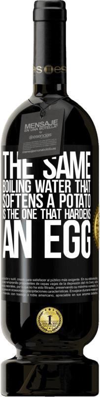 49,95 € 免费送货 | 红酒 高级版 MBS® 预订 使马铃薯变软的沸水就是使鸡蛋变硬的沸水 黑标. 可自定义的标签 预订 12 个月 收成 2016 Tempranillo