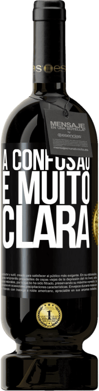 49,95 € | Vinho tinto Edição Premium MBS® Reserva A confusão é muito clara Etiqueta Preta. Etiqueta personalizável Reserva 12 Meses Colheita 2015 Tempranillo