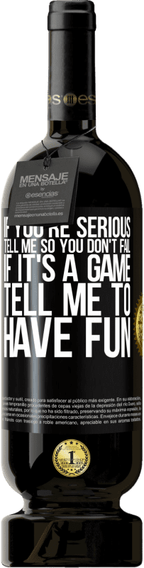«If you're serious, tell me so you don't fail. If it's a game, tell me to have fun» Premium Edition MBS® Reserve