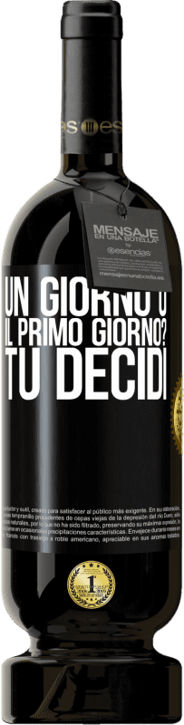 Spedizione Gratuita | Vino rosso Edizione Premium MBS® Riserva un giorno o il primo giorno? Tu decidi Etichetta Nera. Etichetta personalizzabile Riserva 12 Mesi Raccogliere 2014 Tempranillo