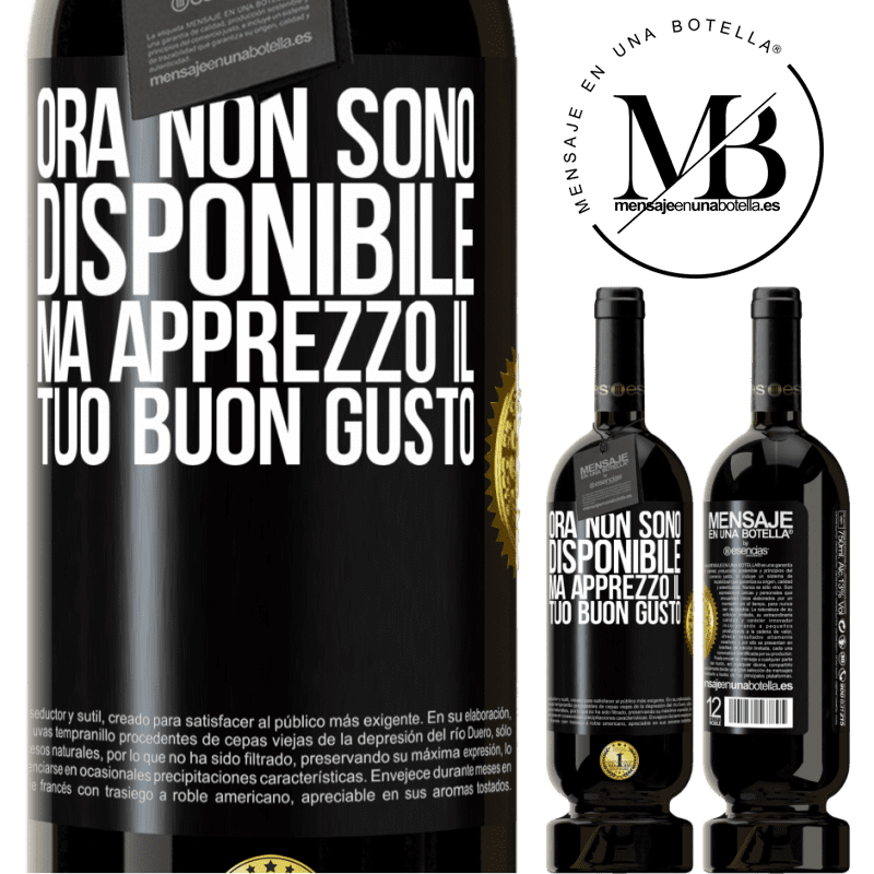 49,95 € Spedizione Gratuita | Vino rosso Edizione Premium MBS® Riserva Ora non sono disponibile, ma apprezzo il tuo buon gusto Etichetta Nera. Etichetta personalizzabile Riserva 12 Mesi Raccogliere 2015 Tempranillo