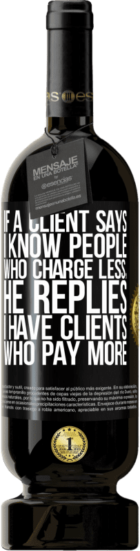 «If a client says I know people who charge less, he replies I have clients who pay more» Premium Edition MBS® Reserva