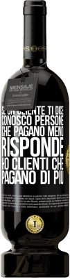 49,95 € Spedizione Gratuita | Vino rosso Edizione Premium MBS® Riserva Se un cliente ti dice Conosco persone che pagano meno, risponde Ho clienti che pagano di più Etichetta Nera. Etichetta personalizzabile Riserva 12 Mesi Raccogliere 2016 Tempranillo
