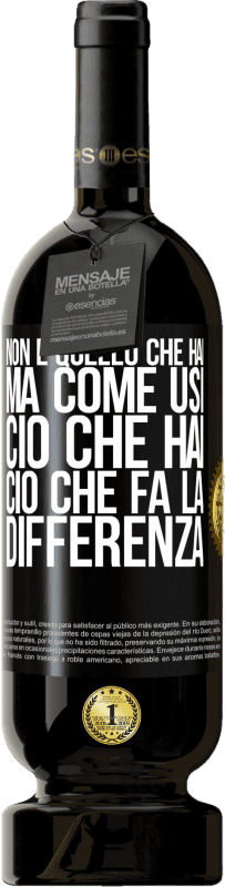 49,95 € | Vino rosso Edizione Premium MBS® Riserva Non è quello che hai, ma come usi ciò che hai, ciò che fa la differenza Etichetta Nera. Etichetta personalizzabile Riserva 12 Mesi Raccogliere 2015 Tempranillo