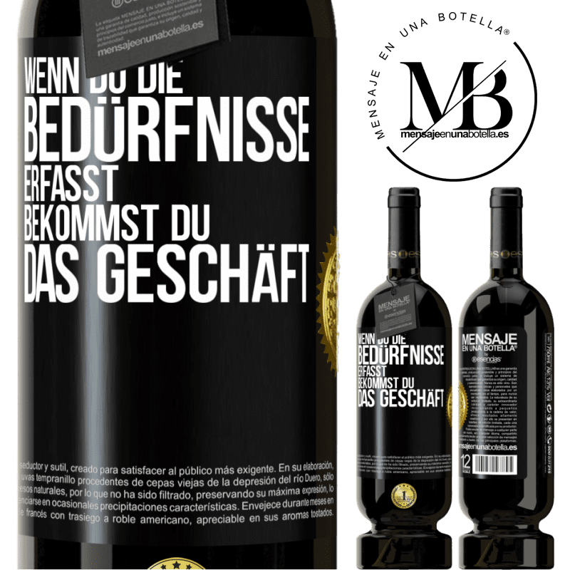 49,95 € Kostenloser Versand | Rotwein Premium Ausgabe MBS® Reserve Wenn du die Bedürfnisse erfasst, bekommst du das Geschäft Schwarzes Etikett. Anpassbares Etikett Reserve 12 Monate Ernte 2014 Tempranillo