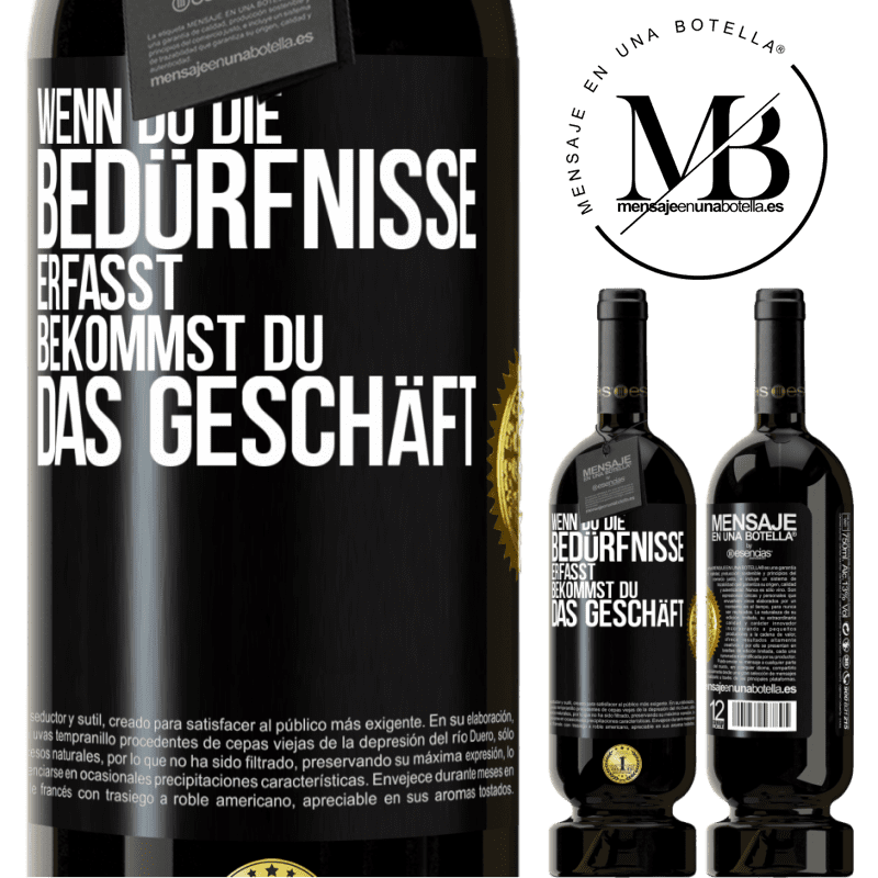 49,95 € Kostenloser Versand | Rotwein Premium Ausgabe MBS® Reserve Wenn du die Bedürfnisse erfasst, bekommst du das Geschäft Schwarzes Etikett. Anpassbares Etikett Reserve 12 Monate Ernte 2016 Tempranillo