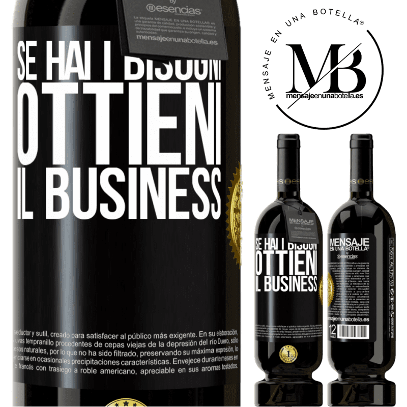 49,95 € Spedizione Gratuita | Vino rosso Edizione Premium MBS® Riserva Se hai i bisogni, ottieni il business Etichetta Nera. Etichetta personalizzabile Riserva 12 Mesi Raccogliere 2014 Tempranillo