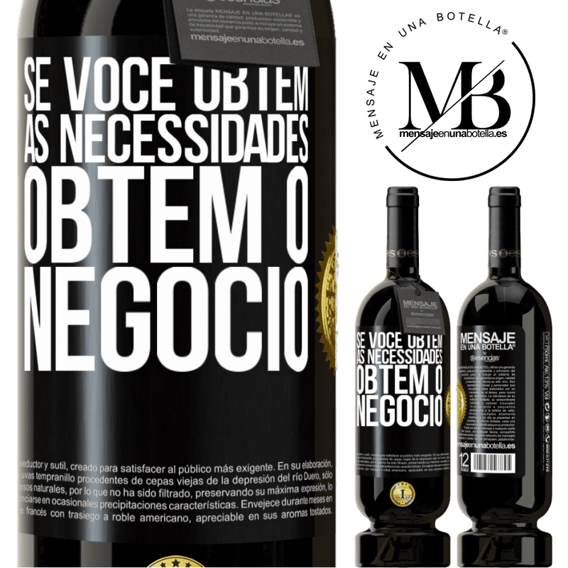 49,95 € Envio grátis | Vinho tinto Edição Premium MBS® Reserva Se você obtém as necessidades, obtém o negócio Etiqueta Preta. Etiqueta personalizável Reserva 12 Meses Colheita 2014 Tempranillo