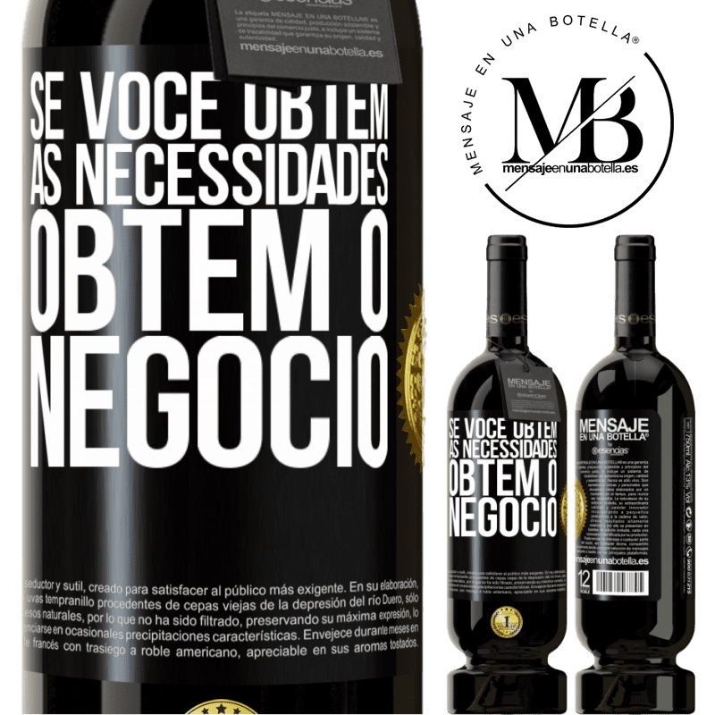 49,95 € Envio grátis | Vinho tinto Edição Premium MBS® Reserva Se você obtém as necessidades, obtém o negócio Etiqueta Preta. Etiqueta personalizável Reserva 12 Meses Colheita 2016 Tempranillo