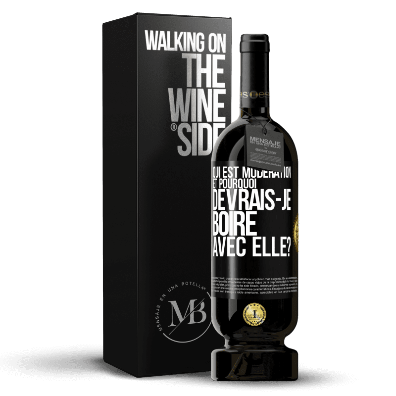 49,95 € Envoi gratuit | Vin rouge Édition Premium MBS® Réserve Qui est modération et pourquoi devrais-je boire avec elle? Étiquette Noire. Étiquette personnalisable Réserve 12 Mois Récolte 2015 Tempranillo