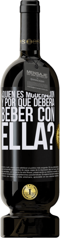 Envío gratis | Vino Tinto Edición Premium MBS® Reserva ¿Quién es moderación y por qué debería beber con ella? Etiqueta Negra. Etiqueta personalizable Reserva 12 Meses Cosecha 2016 Tempranillo