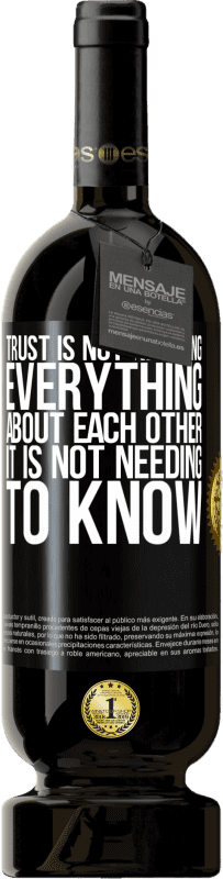«Доверие не знает все друг о друге. Это не нужно знать» Premium Edition MBS® Бронировать