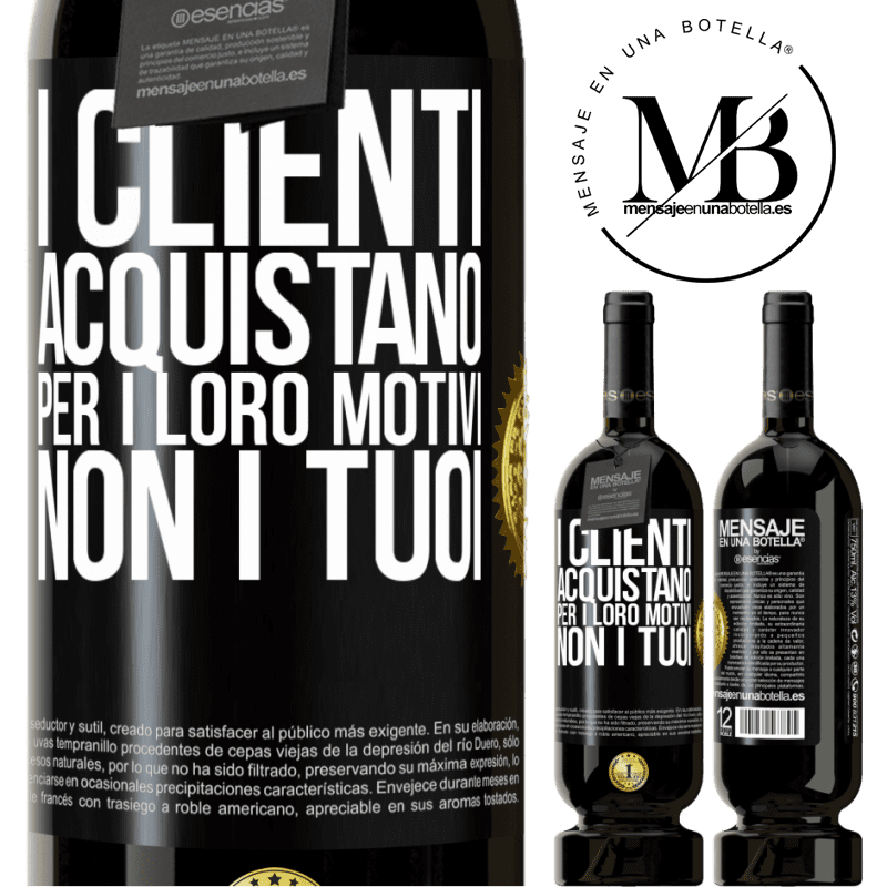 49,95 € Spedizione Gratuita | Vino rosso Edizione Premium MBS® Riserva I clienti acquistano per i loro motivi, non i tuoi Etichetta Nera. Etichetta personalizzabile Riserva 12 Mesi Raccogliere 2014 Tempranillo