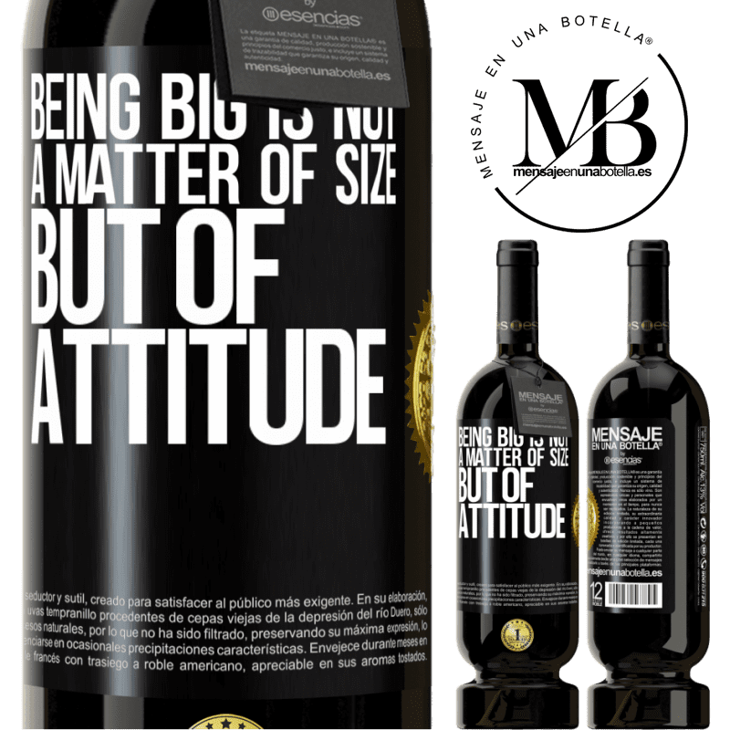 29,95 € Free Shipping | Red Wine Premium Edition MBS® Reserva Being big is not a matter of size, but of attitude Black Label. Customizable label Reserva 12 Months Harvest 2014 Tempranillo