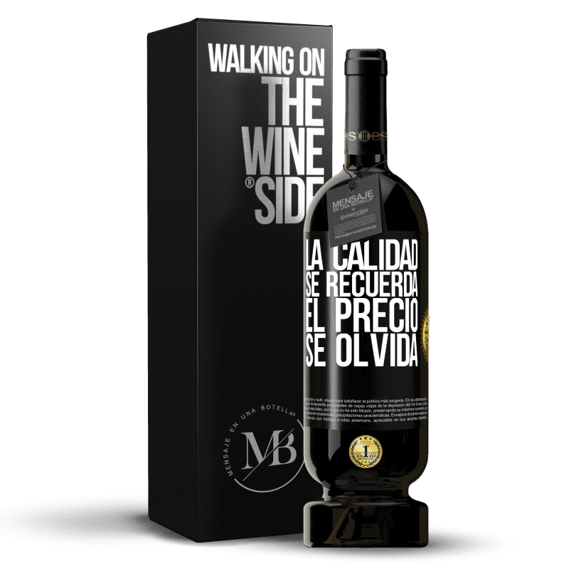 49,95 € Envío gratis | Vino Tinto Edición Premium MBS® Reserva La calidad se recuerda, el precio se olvida Etiqueta Negra. Etiqueta personalizable Reserva 12 Meses Cosecha 2014 Tempranillo