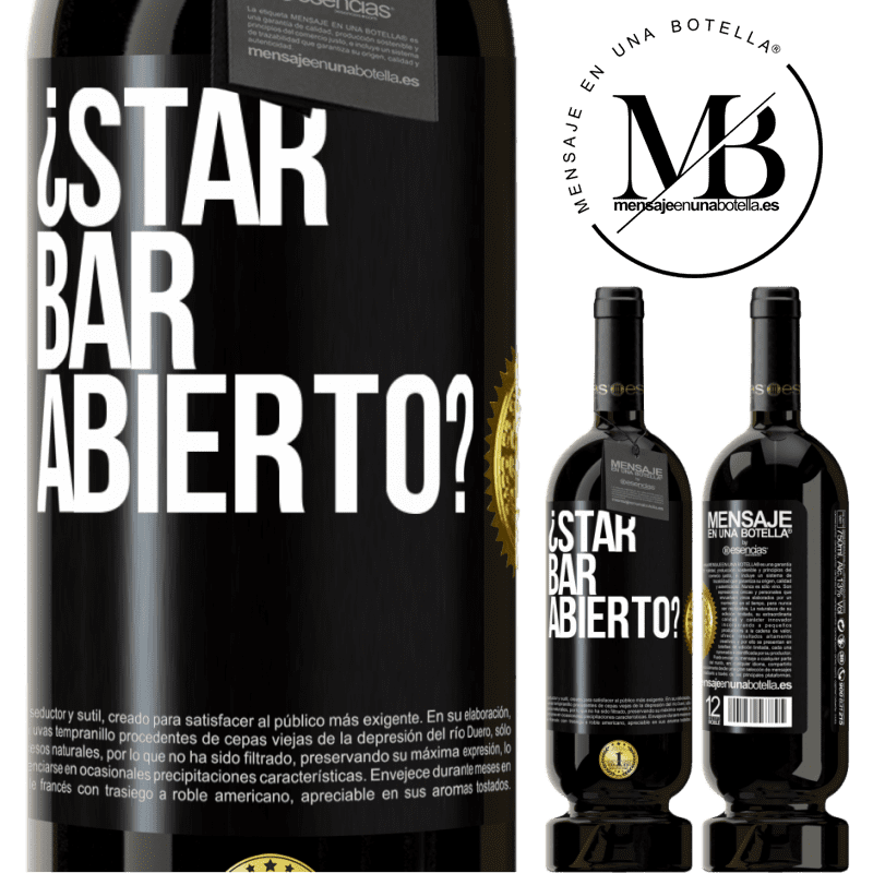29,95 € Free Shipping | Red Wine Premium Edition MBS® Reserva ¿STAR BAR abierto? Black Label. Customizable label Reserva 12 Months Harvest 2014 Tempranillo