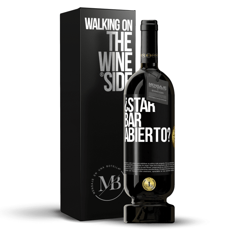 49,95 € Free Shipping | Red Wine Premium Edition MBS® Reserve ¿STAR BAR abierto? Black Label. Customizable label Reserve 12 Months Harvest 2015 Tempranillo