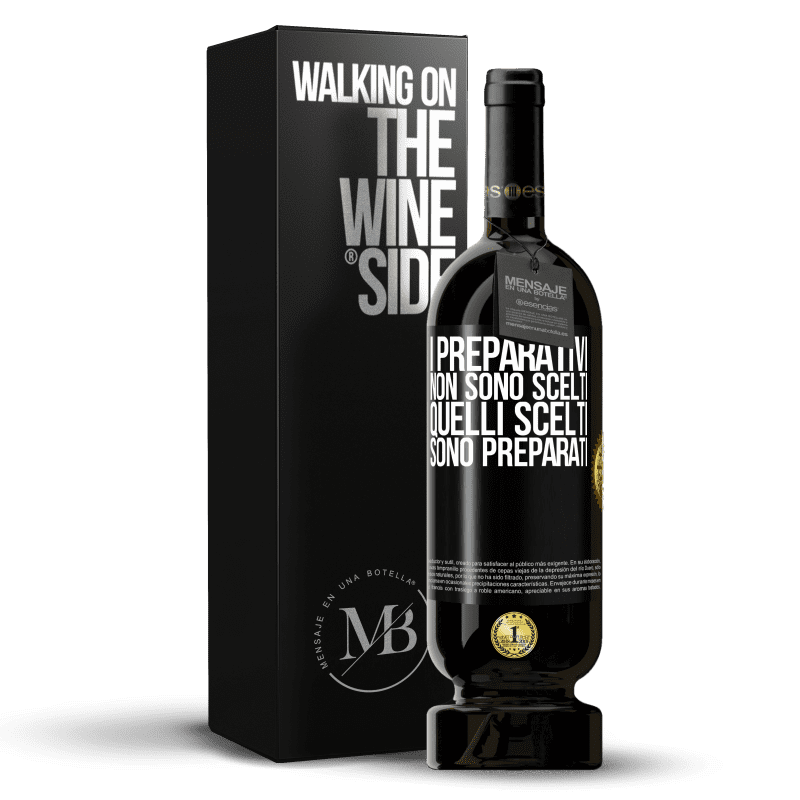 49,95 € Spedizione Gratuita | Vino rosso Edizione Premium MBS® Riserva I preparativi non sono scelti, quelli scelti sono preparati Etichetta Nera. Etichetta personalizzabile Riserva 12 Mesi Raccogliere 2015 Tempranillo