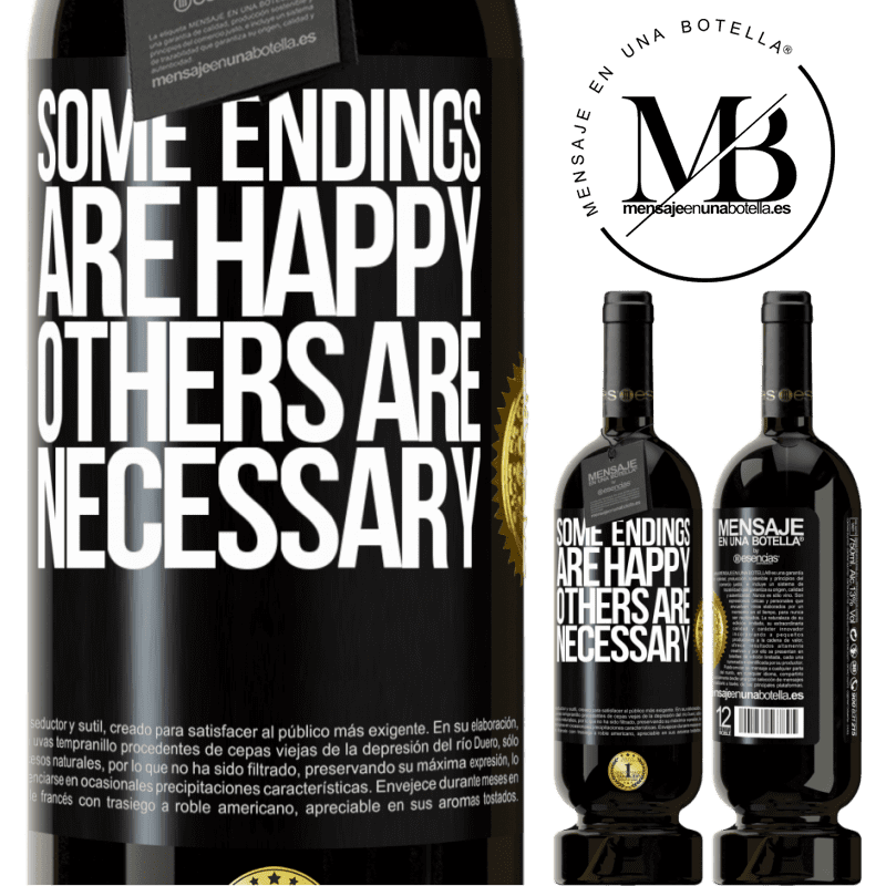 49,95 € Free Shipping | Red Wine Premium Edition MBS® Reserve Some endings are happy. Others are necessary Black Label. Customizable label Reserve 12 Months Harvest 2015 Tempranillo