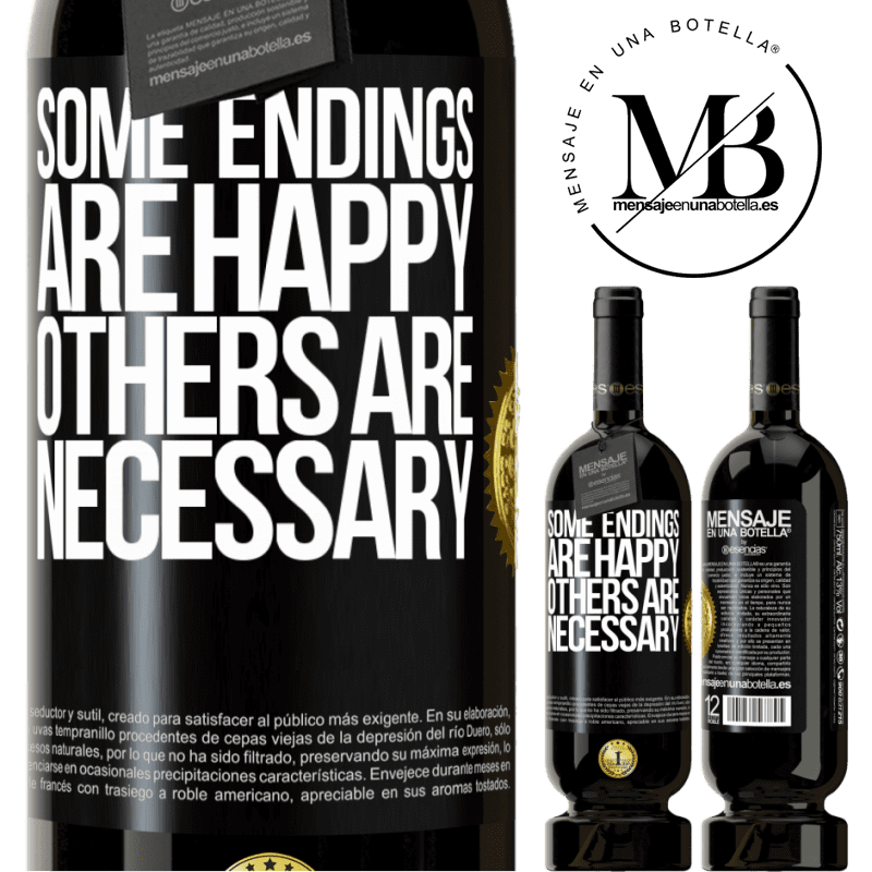 29,95 € Free Shipping | Red Wine Premium Edition MBS® Reserva Some endings are happy. Others are necessary Black Label. Customizable label Reserva 12 Months Harvest 2014 Tempranillo