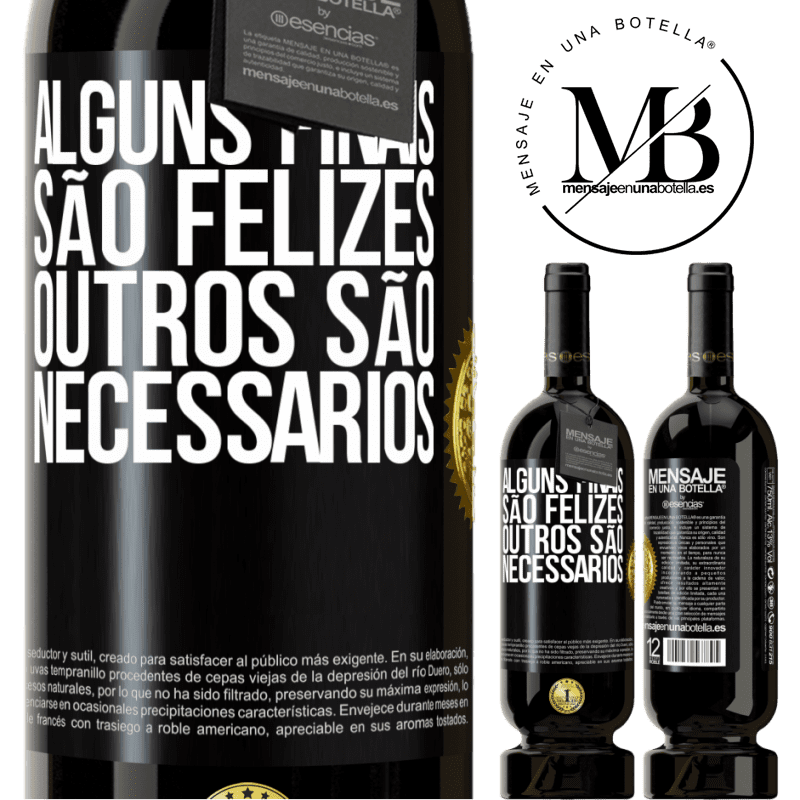 49,95 € Envio grátis | Vinho tinto Edição Premium MBS® Reserva Alguns finais são felizes. Outros são necessários Etiqueta Preta. Etiqueta personalizável Reserva 12 Meses Colheita 2015 Tempranillo