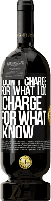 «I don't charge for what I do, I charge for what I know» Premium Edition MBS® Reserva