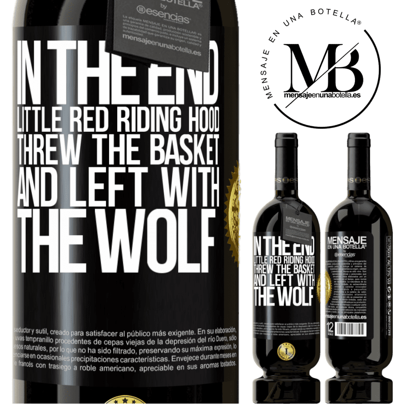 29,95 € Free Shipping | Red Wine Premium Edition MBS® Reserva In the end, Little Red Riding Hood threw the basket and left with the wolf Black Label. Customizable label Reserva 12 Months Harvest 2014 Tempranillo