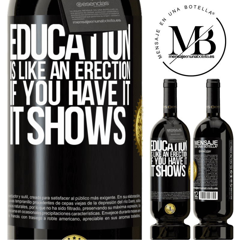 49,95 € Free Shipping | Red Wine Premium Edition MBS® Reserve Education is like an erection. If you have it, it shows Black Label. Customizable label Reserve 12 Months Harvest 2014 Tempranillo