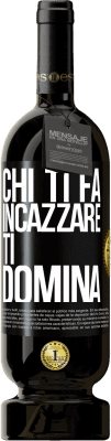 Spedizione Gratuita | Vino rosso Edizione Premium MBS® Riserva Chi ti fa incazzare, ti domina Etichetta Nera. Etichetta personalizzabile Riserva 12 Mesi Raccogliere 2015 Tempranillo