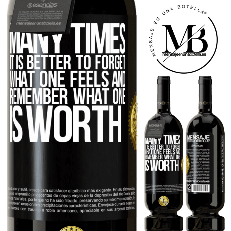 29,95 € Free Shipping | Red Wine Premium Edition MBS® Reserva Many times it is better to forget what one feels and remember what one is worth Black Label. Customizable label Reserva 12 Months Harvest 2014 Tempranillo