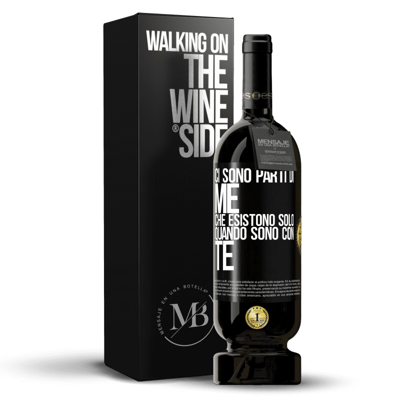 49,95 € Spedizione Gratuita | Vino rosso Edizione Premium MBS® Riserva Ci sono parti di me che esistono solo quando sono con te Etichetta Nera. Etichetta personalizzabile Riserva 12 Mesi Raccogliere 2016 Tempranillo