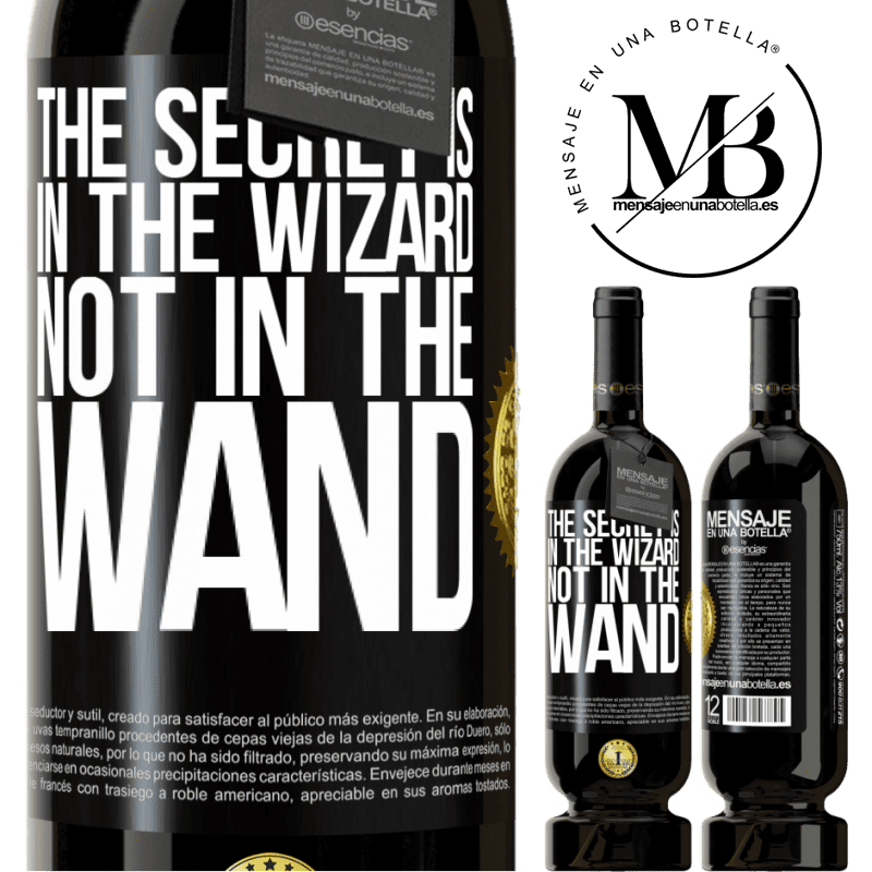 49,95 € Free Shipping | Red Wine Premium Edition MBS® Reserve The secret is in the wizard, not in the wand Black Label. Customizable label Reserve 12 Months Harvest 2014 Tempranillo