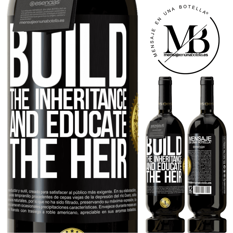 29,95 € Free Shipping | Red Wine Premium Edition MBS® Reserva Build the inheritance and educate the heir Black Label. Customizable label Reserva 12 Months Harvest 2014 Tempranillo