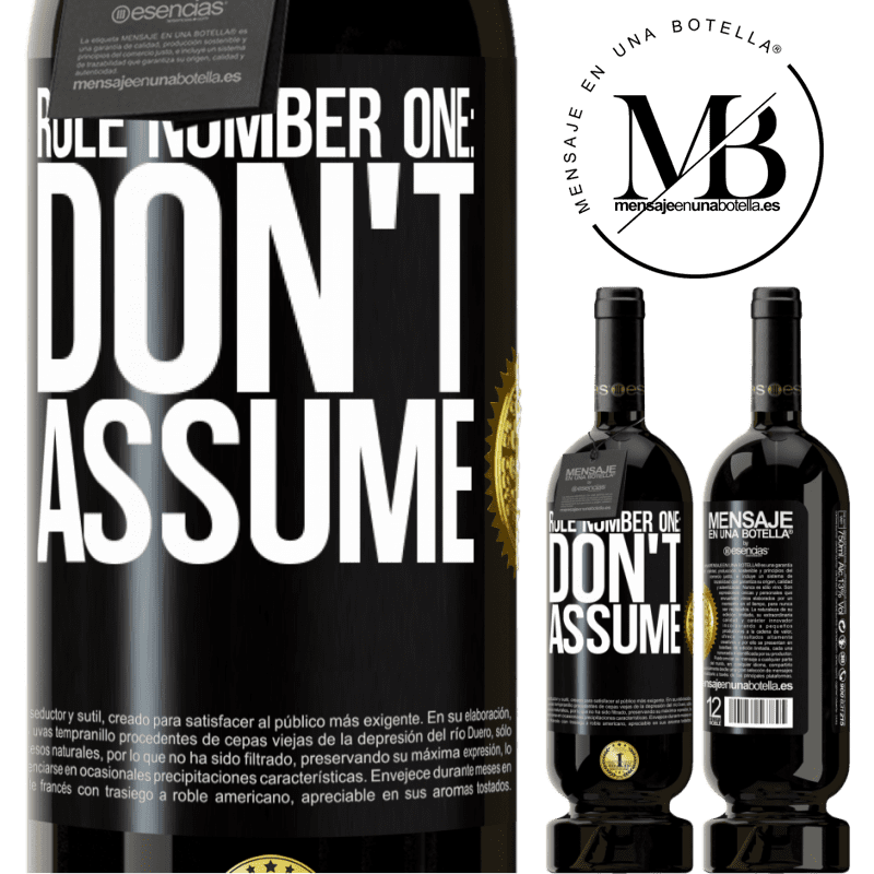 29,95 € Free Shipping | Red Wine Premium Edition MBS® Reserva Rule number one: don't assume Black Label. Customizable label Reserva 12 Months Harvest 2014 Tempranillo