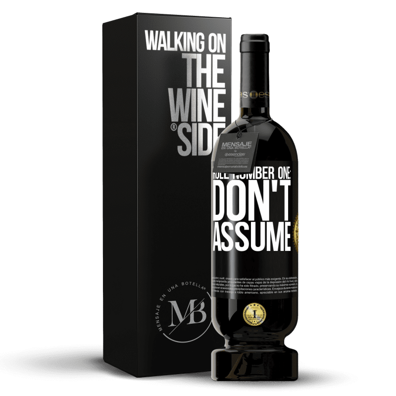 49,95 € Free Shipping | Red Wine Premium Edition MBS® Reserve Rule number one: don't assume Black Label. Customizable label Reserve 12 Months Harvest 2014 Tempranillo