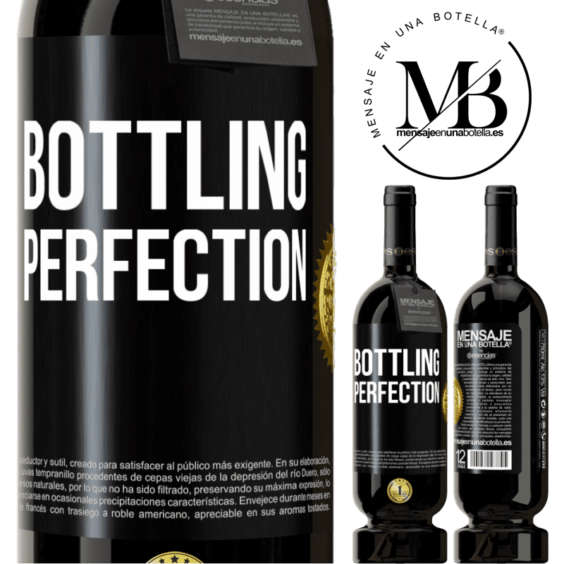 49,95 € Spedizione Gratuita | Vino rosso Edizione Premium MBS® Riserva Bottling perfection Etichetta Nera. Etichetta personalizzabile Riserva 12 Mesi Raccogliere 2015 Tempranillo