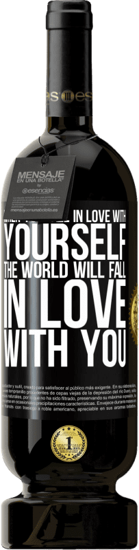 49,95 € Free Shipping | Red Wine Premium Edition MBS® Reserve When you fall in love with yourself, the world will fall in love with you Black Label. Customizable label Reserve 12 Months Harvest 2016 Tempranillo