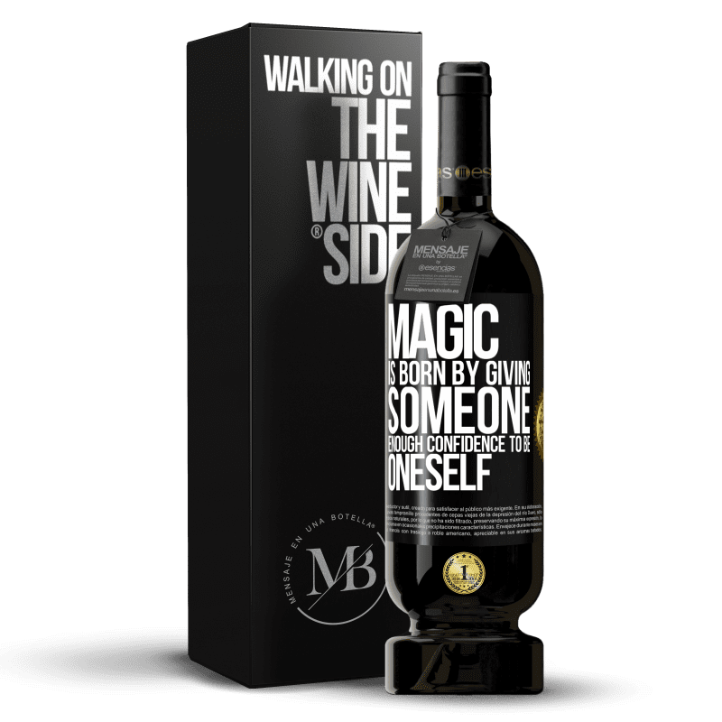 49,95 € Free Shipping | Red Wine Premium Edition MBS® Reserve Magic is born by giving someone enough confidence to be oneself Black Label. Customizable label Reserve 12 Months Harvest 2014 Tempranillo