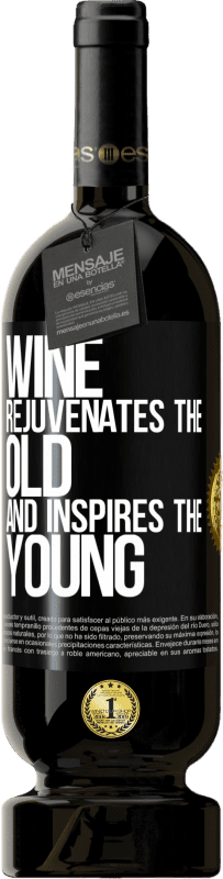 49,95 € | Красное вино Premium Edition MBS® Бронировать Вино омолаживает старое и вдохновляет молодых Черная метка. Настраиваемая этикетка Бронировать 12 Месяцы Урожай 2014 Tempranillo