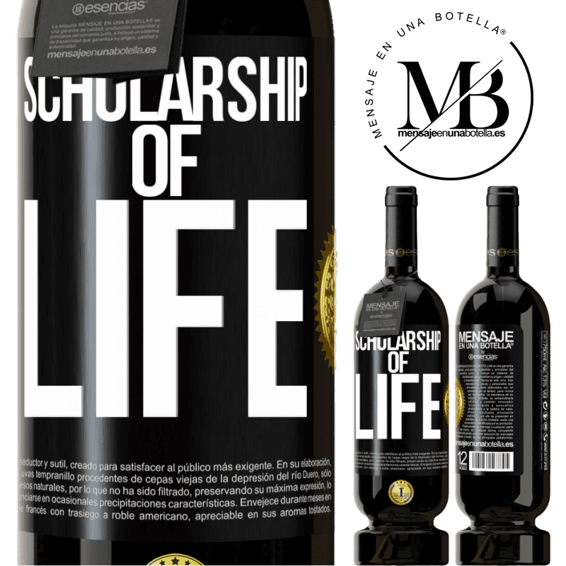 29,95 € Free Shipping | Red Wine Premium Edition MBS® Reserva Scholarship of life Black Label. Customizable label Reserva 12 Months Harvest 2014 Tempranillo
