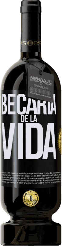 49,95 € | Vino Tinto Edición Premium MBS® Reserva Becaria de la vida Etiqueta Negra. Etiqueta personalizable Reserva 12 Meses Cosecha 2014 Tempranillo