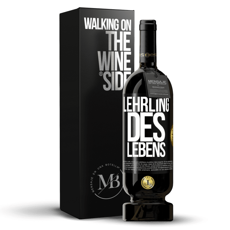 49,95 € Kostenloser Versand | Rotwein Premium Ausgabe MBS® Reserve Lehrling des Lebens Schwarzes Etikett. Anpassbares Etikett Reserve 12 Monate Ernte 2016 Tempranillo