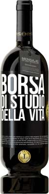 Spedizione Gratuita | Vino rosso Edizione Premium MBS® Riserva Borsa di studio della vita Etichetta Nera. Etichetta personalizzabile Riserva 12 Mesi Raccogliere 2015 Tempranillo