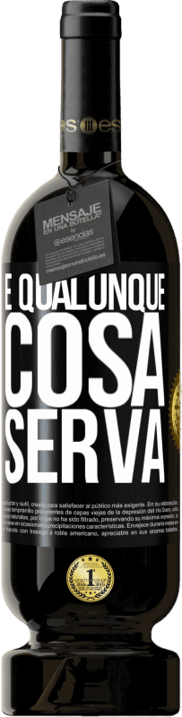 Spedizione Gratuita | Vino rosso Edizione Premium MBS® Riserva E qualunque cosa serva Etichetta Nera. Etichetta personalizzabile Riserva 12 Mesi Raccogliere 2016 Tempranillo