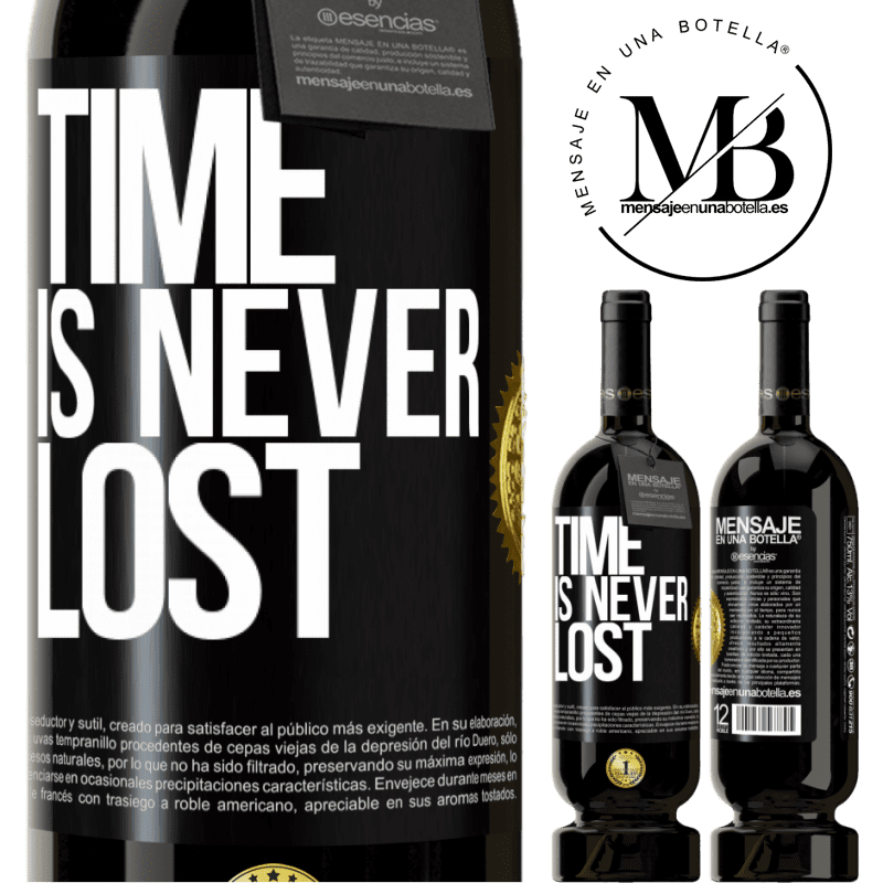 49,95 € Free Shipping | Red Wine Premium Edition MBS® Reserve Time is never lost Black Label. Customizable label Reserve 12 Months Harvest 2014 Tempranillo