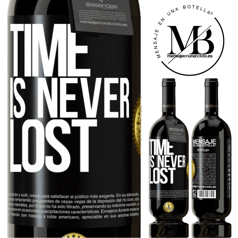 29,95 € Free Shipping | Red Wine Premium Edition MBS® Reserva Time is never lost Black Label. Customizable label Reserva 12 Months Harvest 2014 Tempranillo