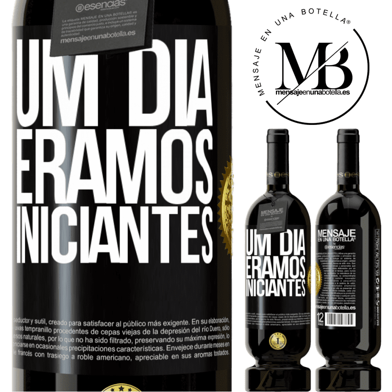 49,95 € Envio grátis | Vinho tinto Edição Premium MBS® Reserva Um dia éramos iniciantes Etiqueta Preta. Etiqueta personalizável Reserva 12 Meses Colheita 2015 Tempranillo