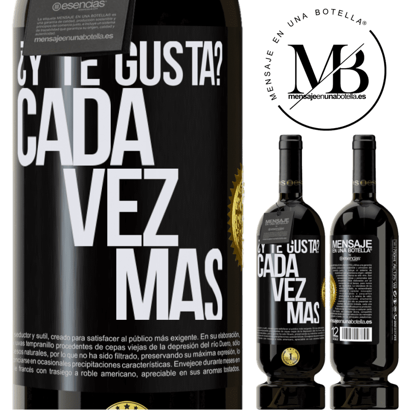39,95 € Envío gratis | Vino Tinto Edición Premium MBS® Reserva ¿Y te gusta? Cada vez más Etiqueta Negra. Etiqueta personalizable Reserva 12 Meses Cosecha 2015 Tempranillo